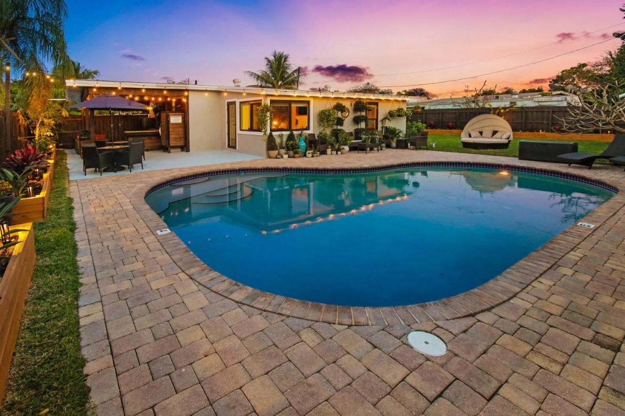 Private Heated Pool Oasis Pet-Friendly Retreat Short Or Long Stays Sleeps 2-8 Ppl Pompano Beach Zewnętrze zdjęcie